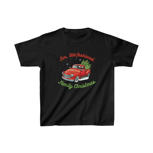 *Fun Old-Fashioned Family Christmas* Kids Heavy Cotton™ Tee