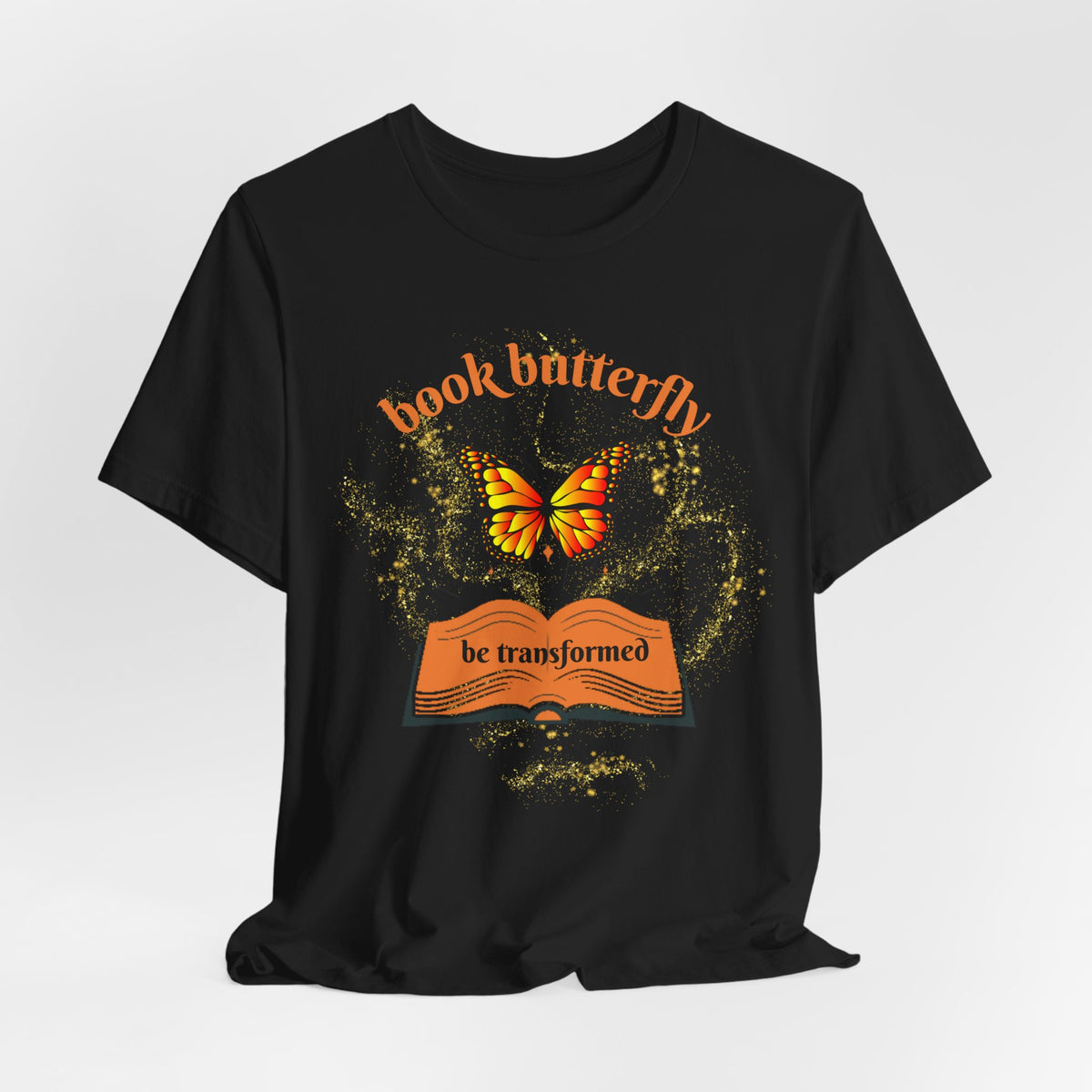 Book Butterfly Tee — "Be Transformed" Reading Lover T‑Shirt