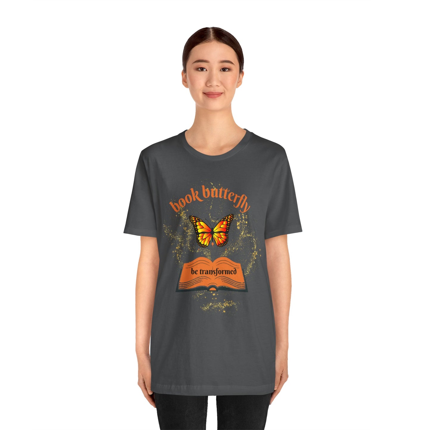 *Book Lovers* *Butterflies* *Love to Read* *Unisex* Jersey Short Sleeve Tee