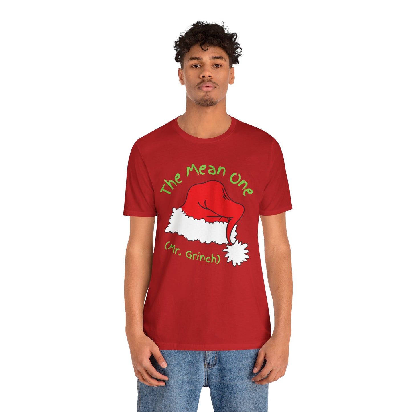 *Mean One* *Mr. Grinch* *Funny Christmas* *Funny for Dad* *Unisex* Jersey Short Sleeve Tee