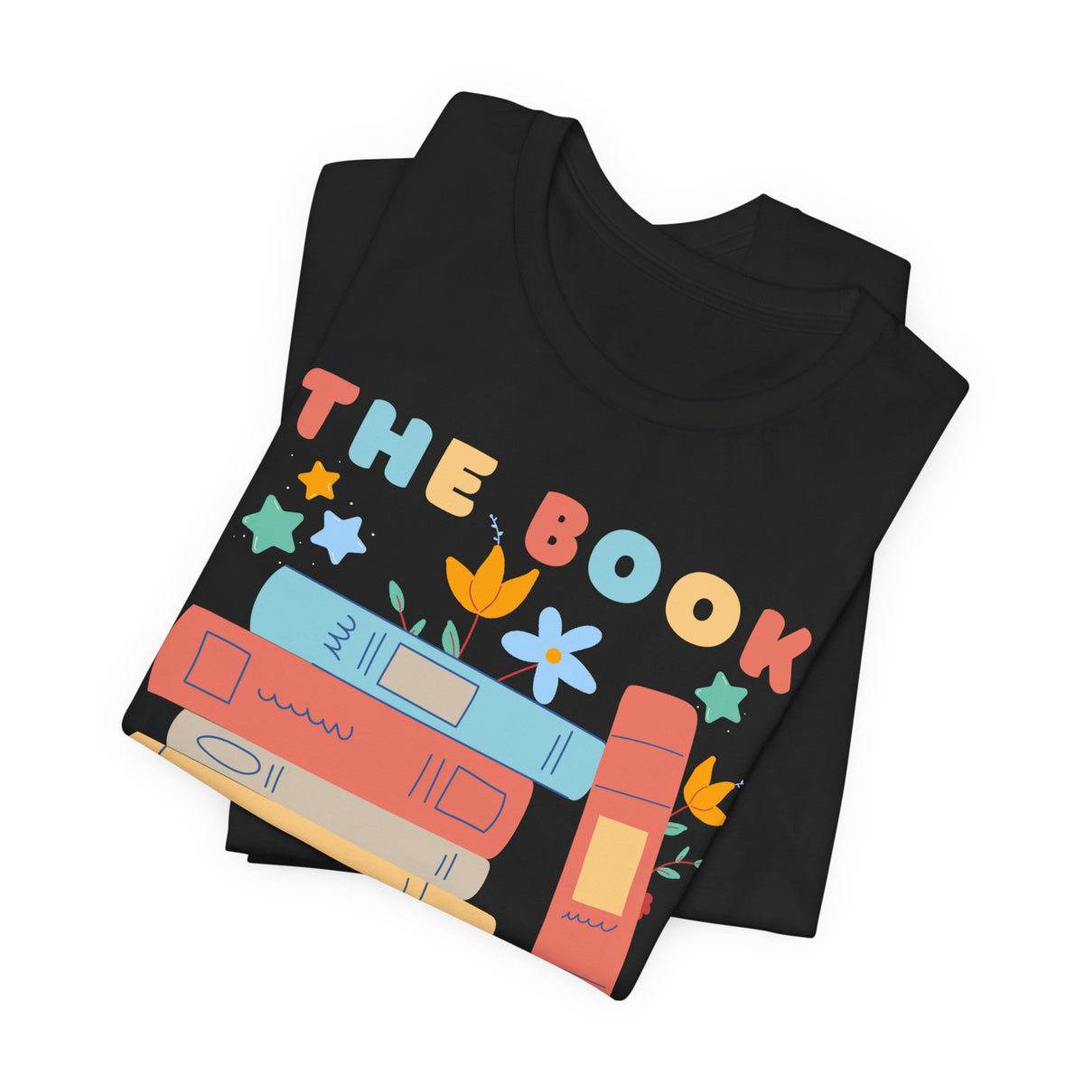 The Book Was Better T-Shirt — Cute Retro Stack of Books Tee for Book Lovers