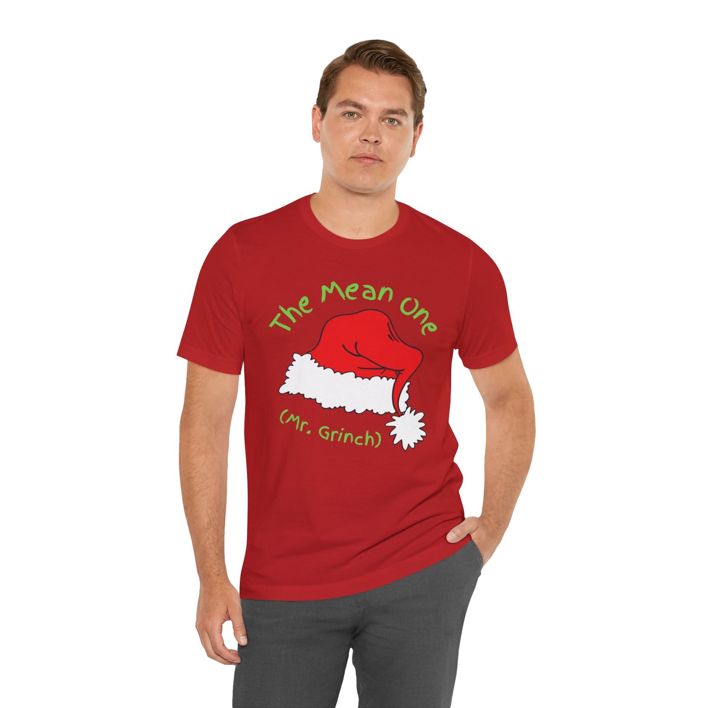 *Mean One* *Mr. Grinch* *Funny Christmas* *Funny for Dad* *Unisex* Jersey Short Sleeve Tee