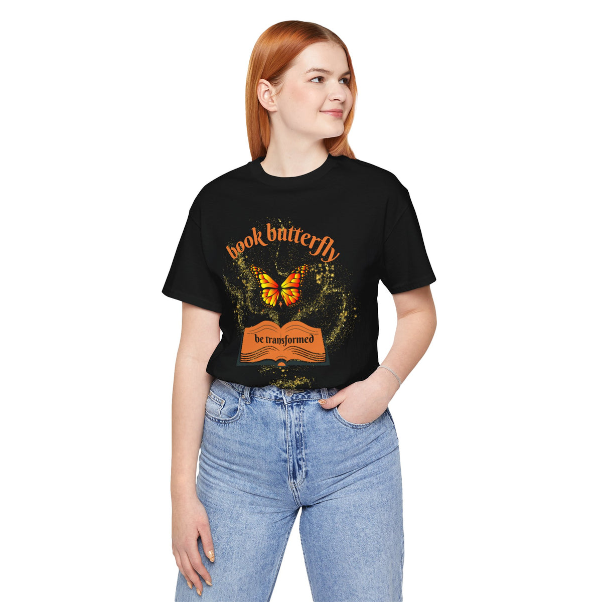 Book Butterfly Tee — "Be Transformed" Reading Lover T‑Shirt