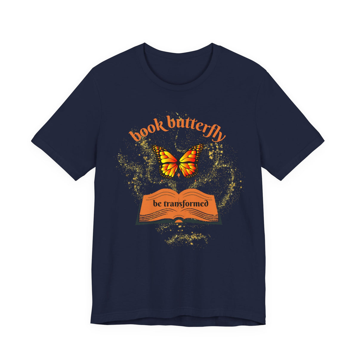 Book Butterfly Tee — "Be Transformed" Reading Lover T‑Shirt