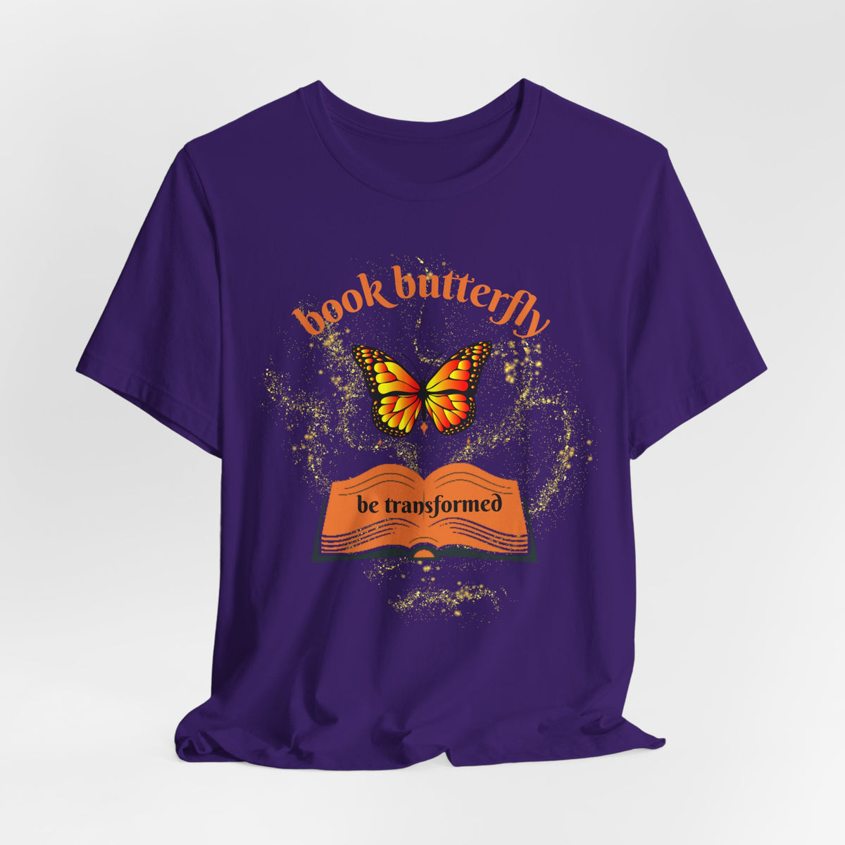 Book Butterfly Tee — "Be Transformed" Reading Lover T‑Shirt