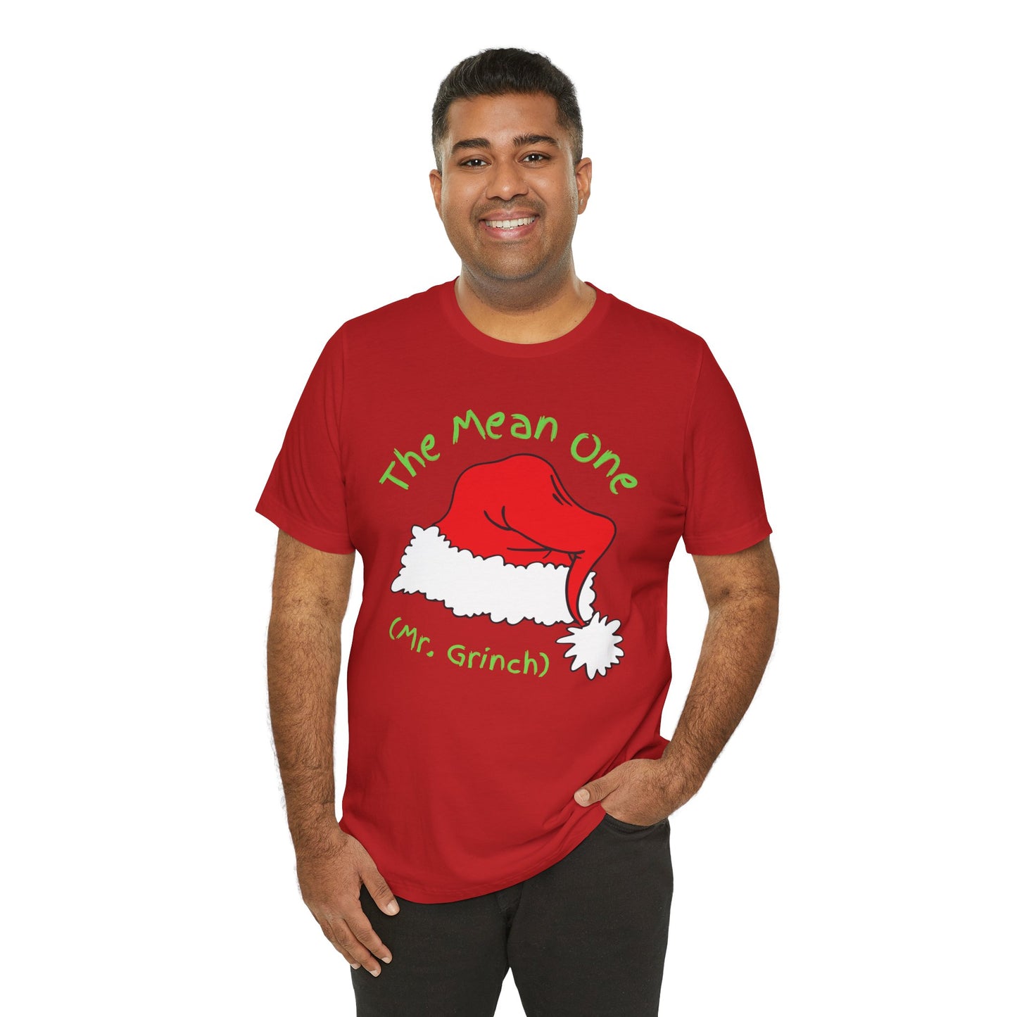 *Mean One* *Mr. Grinch* *Funny Christmas* *Funny for Dad* *Unisex* Jersey Short Sleeve Tee