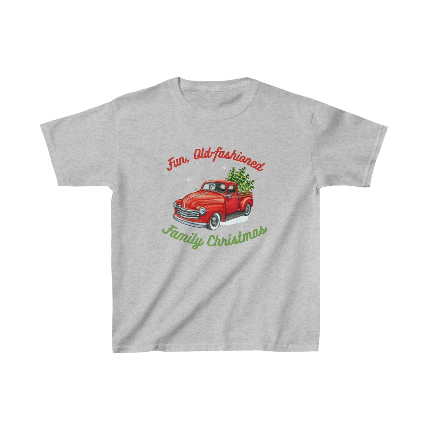 *Fun Old-Fashioned Family Christmas* Kids Heavy Cotton™ Tee