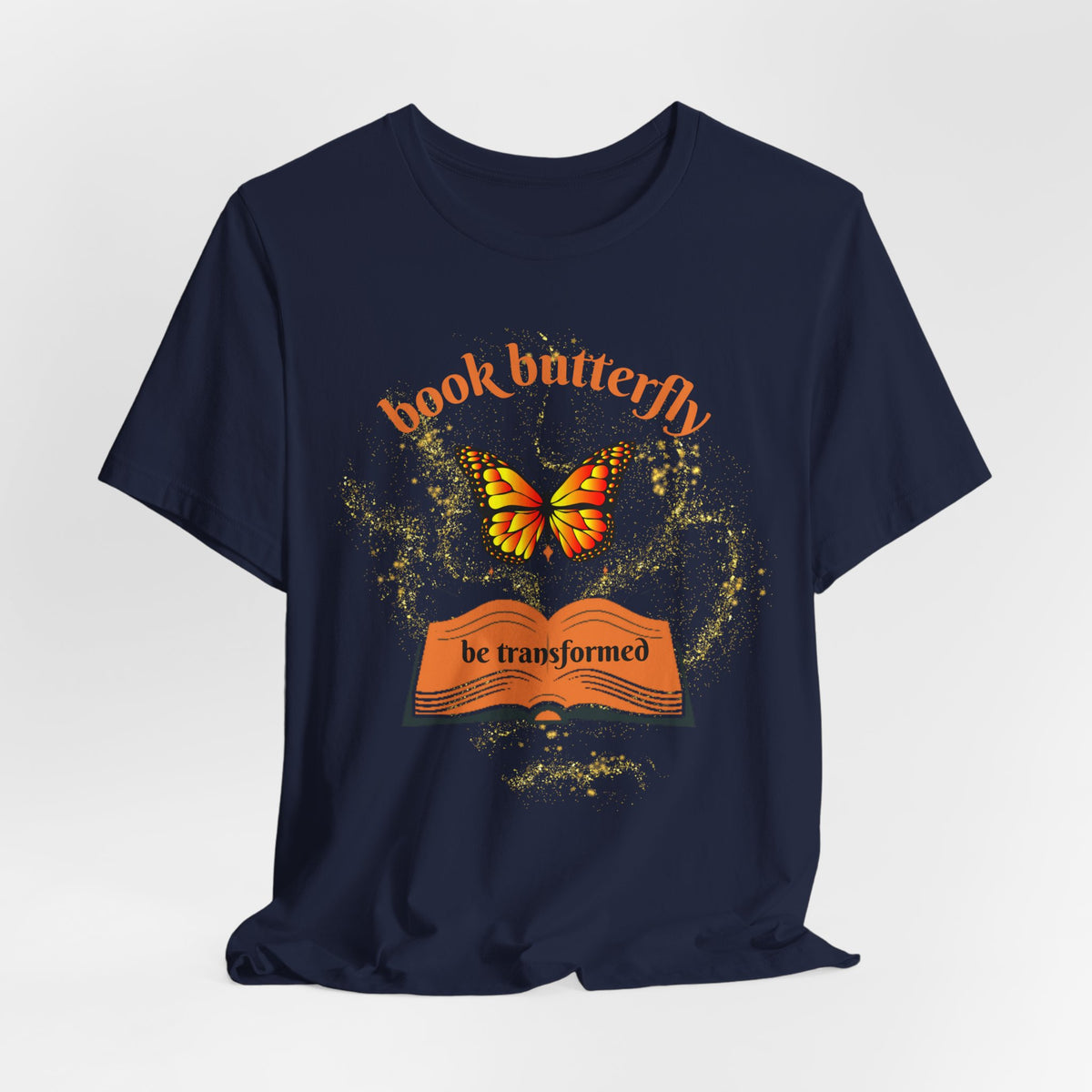 Book Butterfly Tee — "Be Transformed" Reading Lover T‑Shirt