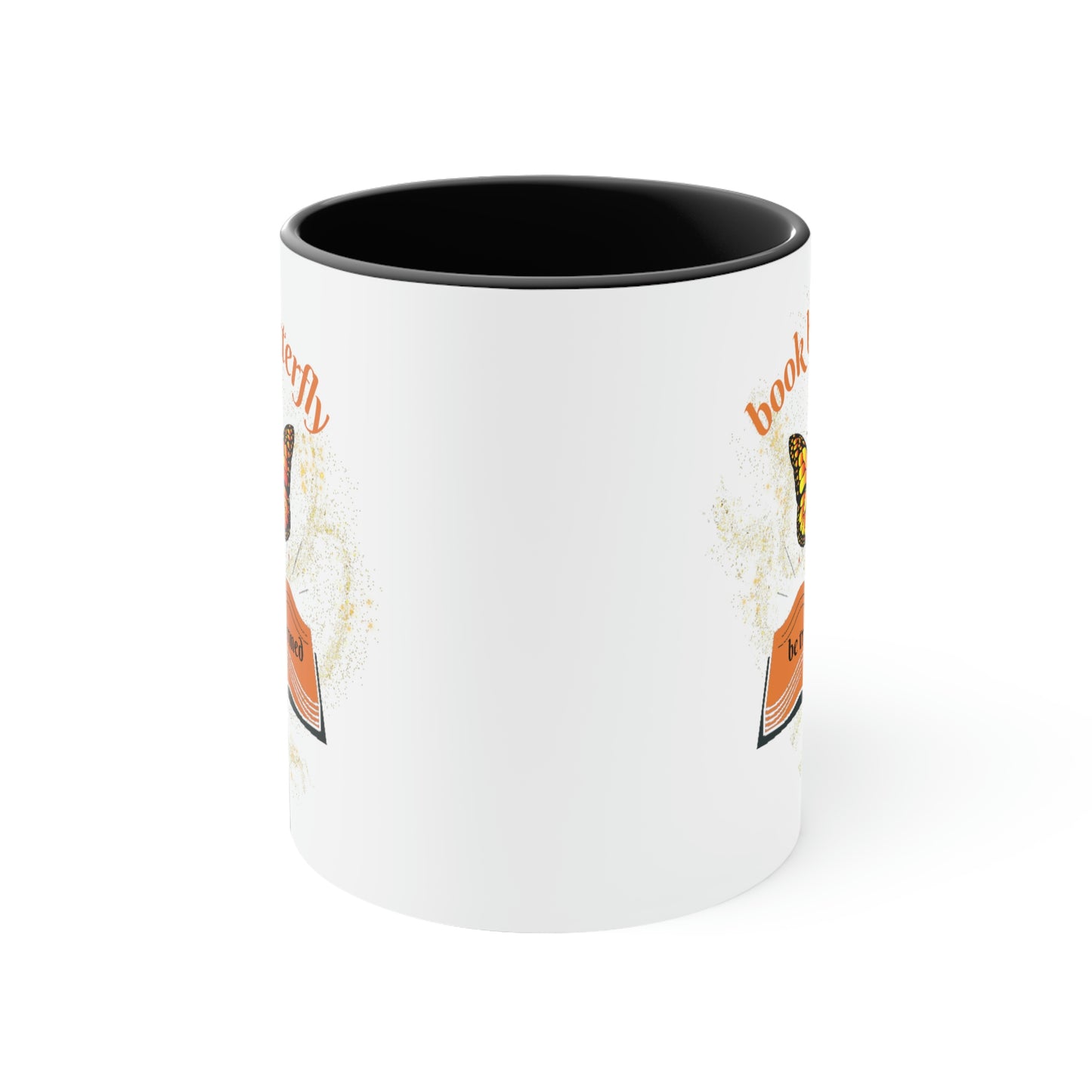 *Book Lovers* *Butterflies* Accent Coffee Mug, 11oz