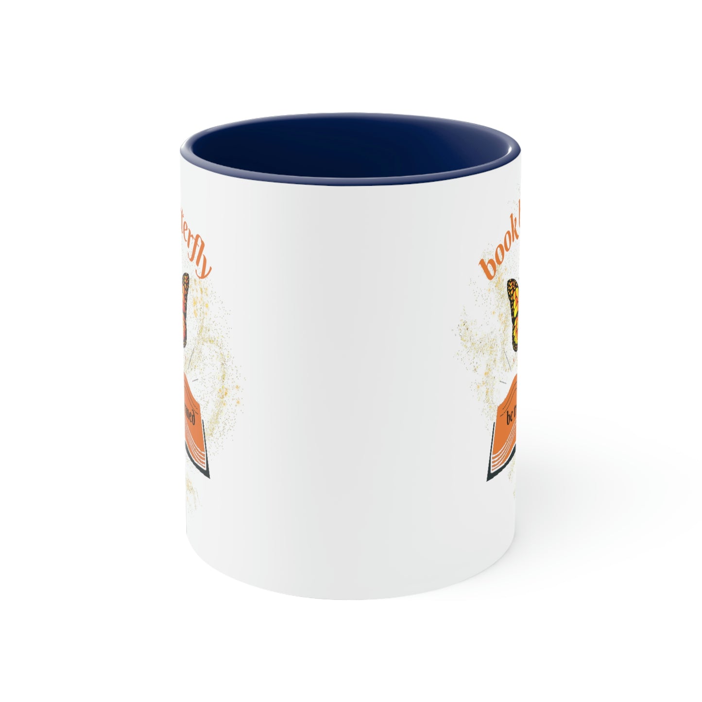 *Book Lovers* *Butterflies* Accent Coffee Mug, 11oz